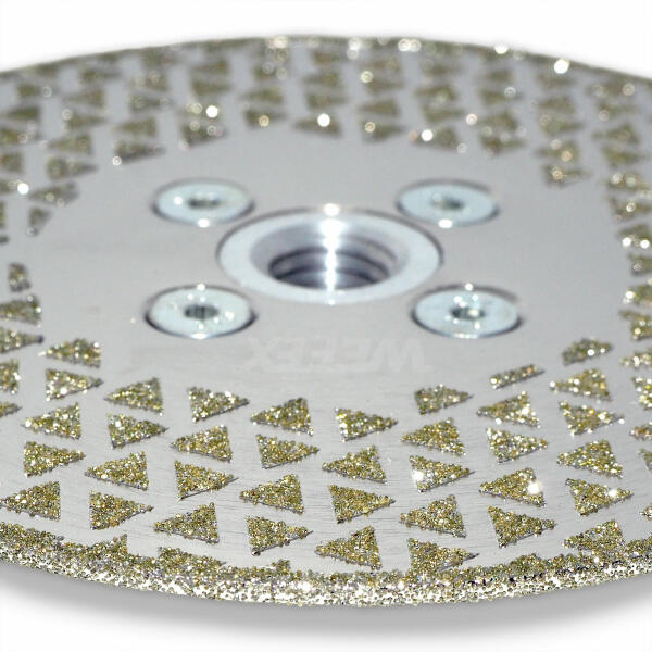 105mm galvanisierte Diamantschneidscheibe Schleifklinge für Fliesenmarmor 2 St 
