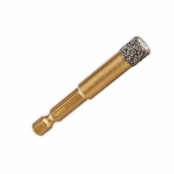 Diamant-Fliesenbohrkrone Vakuum-Profi &Oslash; 10 mm 1/4&quot; Sechskant