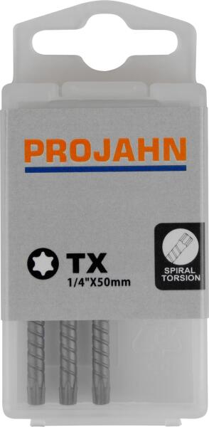 PROJAHN 1/4" Torsion-Bit L50 mm TX20 3er-Pack