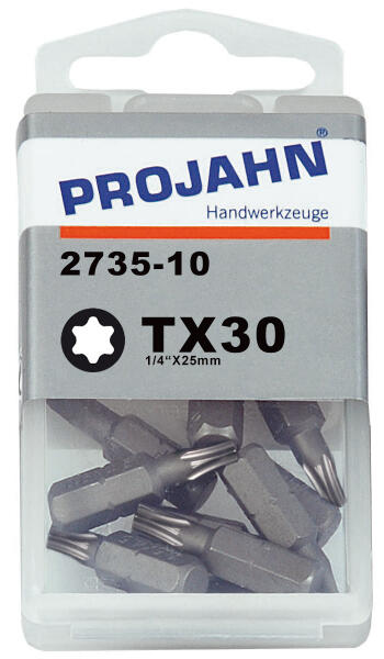 PROJAHN Plus 1/4&quot; Bit TORX&reg; TX30 L25 mm 10er-Pack