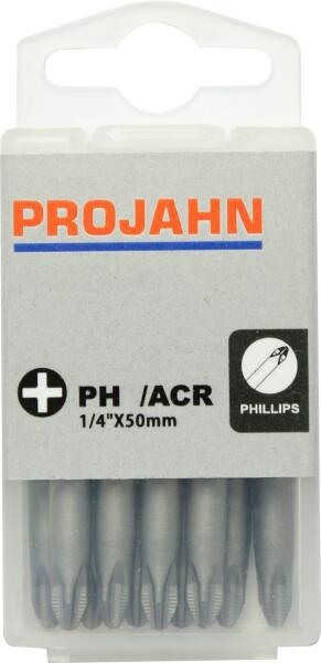 PROJAHN 1/4" ACR Bit L50 mm Phillips Nr. 2 10er-Pack
