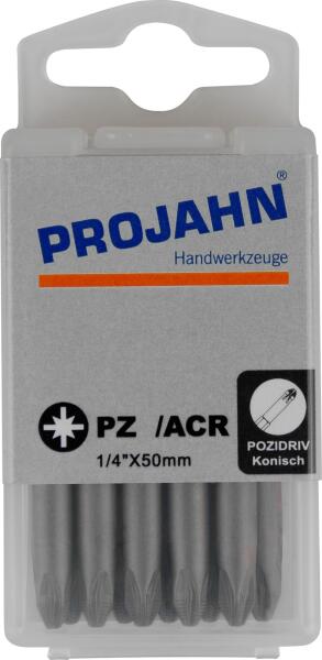 PROJAHN 1/4" ACR Bit L50 mm Pozidriv Nr. 2 10er-Pack