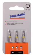PROJAHN Color-Ring 1/4" markierter Bit TORX® TX40 L25 mm 3er-Pack