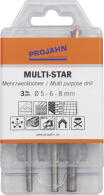 PROJAHN MULTI-STAR Mehrzweckbohrer Set 3-tlg. &Oslash; 5 - 8 mm Zylinderschaft
