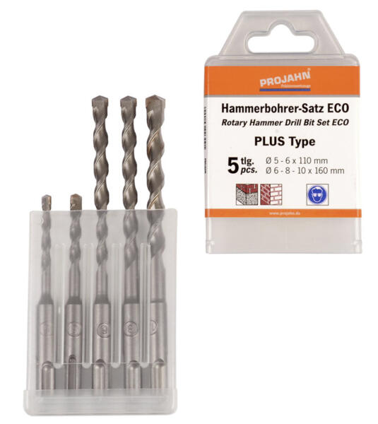PROJAHN Eco Hammerbohrer Set 5-tlg. &Oslash; 5 - 10 mm SDS-plus