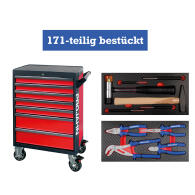 PROJAHN GALAXY Werkstattwagen 171-tlg. best&uuml;ckt Rot/Anthrazit